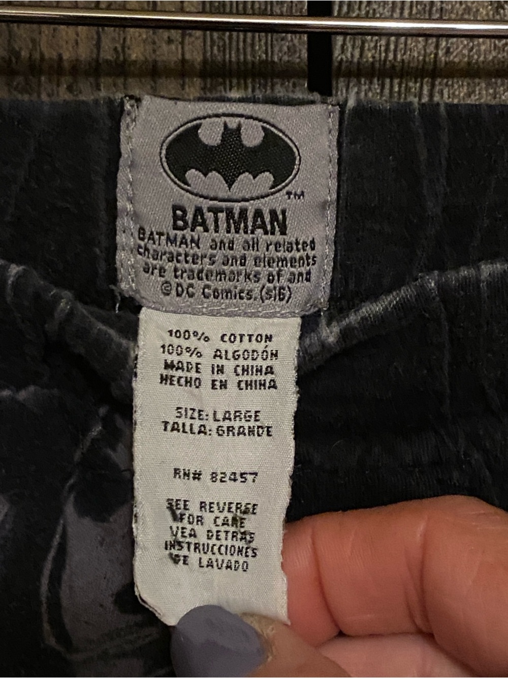 Batman black and grey  Graphic cotton pants - Picture 5 of 5